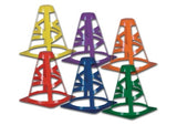 18 Durable PVC Football Play Cards, Reversible 5-on-5 & 6-on-6 Cards