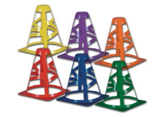 Collapsible Colored Practice Cones